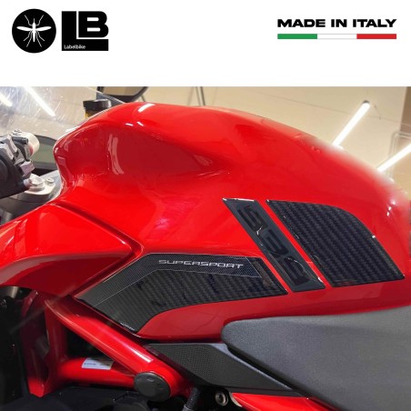 Motorrad Seite Tank Aufkleber kompatibel mit Ducati Supersport 939 2017-2020