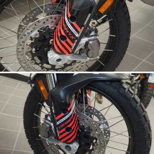                             Αυτοκόλλητα Προστατευτικό πτερύγιο μοτοσικλέτας συμβατό με Ducati DesertX 2023
                          