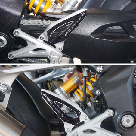 Aufkleber Motorrad Fersenschützer kompatibel mit Triumph Speed Triple 1200 RS
