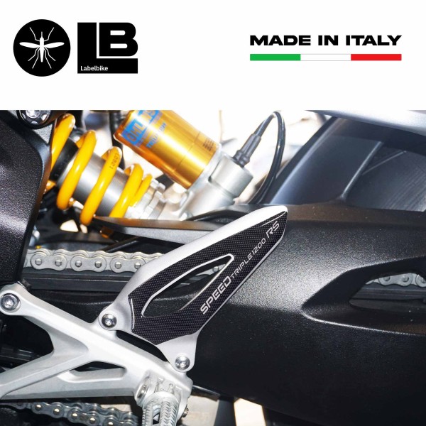 Stickers Motorcycle heel protectors compatible with Triumph Speed Triple 1200 RS
