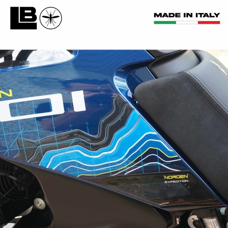 Pegatinas protectoras laterales de depósito compatibles con Husqvarna Norden 901 2023