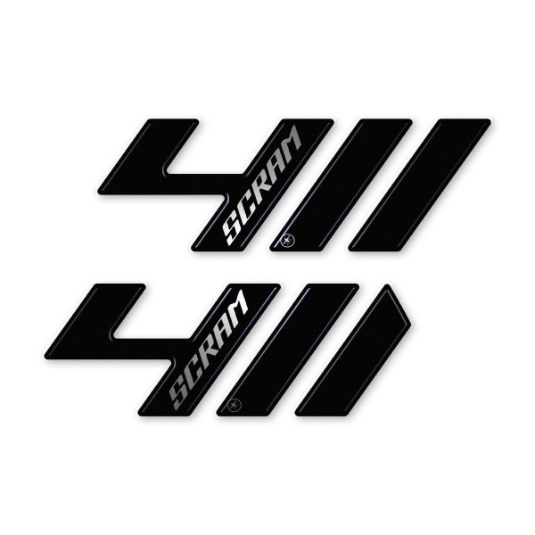 Tank side protection stickers compatible with Royal Enfield Scram 411