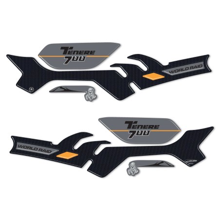 3D Resin Gel Handschutz Aufkleber kompatibel mit Yamaha Tenere 700 2023