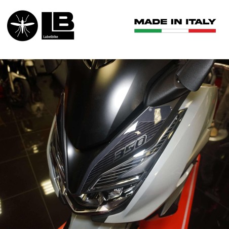 Pegatinas de resina 3D para la cara delantera del scooter compatible con Honda Forza 350 2022