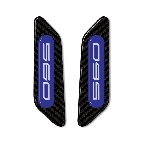 Pegatinas de resina 3D para tapas de retrovisores carenados compatibles con Yamaha Tmax 2022