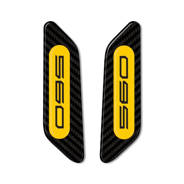 3D resin stickers for fairing mirror caps compatible with Yamaha Tmax 2022