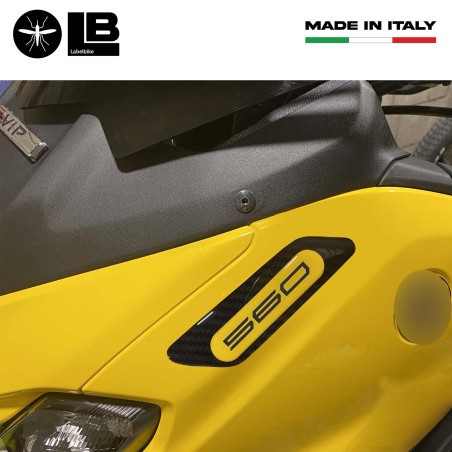 3D resin stickers for fairing mirror caps compatible with Yamaha Tmax 2022