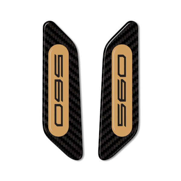 Pegatinas de resina 3D para tapas de retrovisores carenados compatibles con Yamaha Tmax 2022