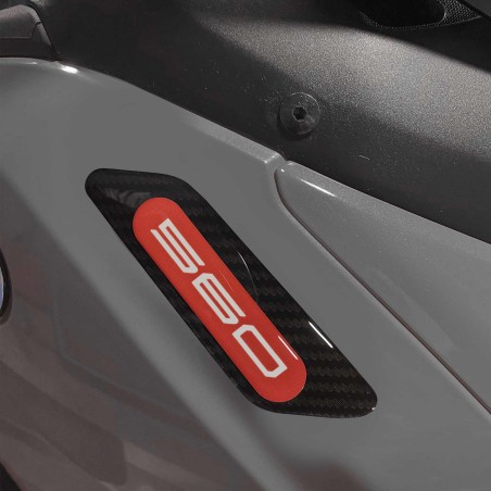 Stickers 3D en résine pour carénage et rétroviseurs compatibles avec Yamaha Tmax 2022