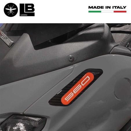 Stickers 3D en résine pour carénage et rétroviseurs compatibles avec Yamaha Tmax 2022