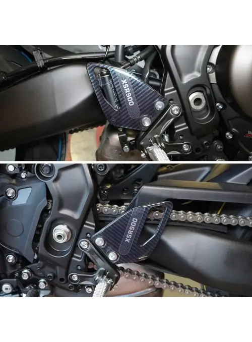 Adesivi resina 3D Protezioni Battitacco Moto compatibili con Yamaha XSR900 2022