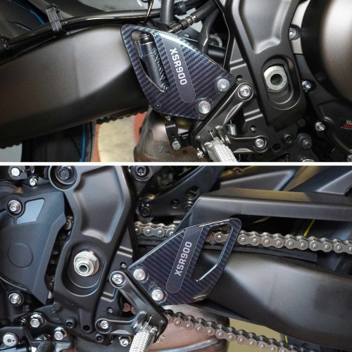 Adesivi resina 3D Protezioni Battitacco Moto compatibili con Yamaha XSR900 2022