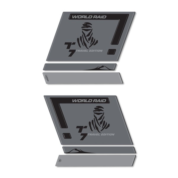 Adesivi resina gel 3D Borse Laterali moto compatibili con Yamaha Tenere 700 2022