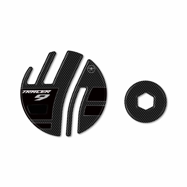 3D Harz Gel Aufkleber Motorrad Kurbelgehäuse Protektoren kompatibel mit Yamaha Tracer 9 GT