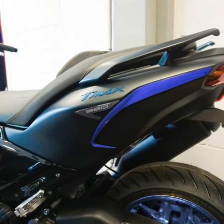 Autocollants 3D en résine pour la protection de l'arrière du scooter compatible avec Yamaha Tmax 2022-2025