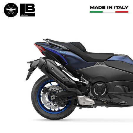 Autocollants 3D en résine pour la protection de l'arrière du scooter compatible avec Yamaha Tmax 2022-2025