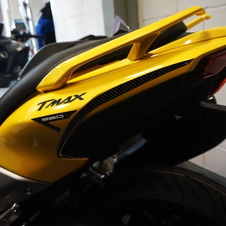 Autocollants 3D en résine pour la protection de l'arrière du scooter compatible avec Yamaha Tmax 2022-2025