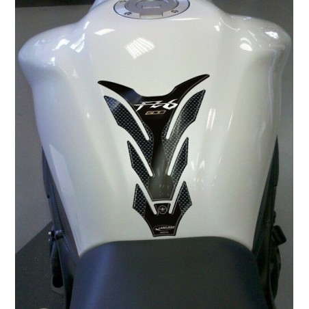 Stickers de réservoir en résine Stickers 3D pour motos compatibles Yamaha FZ6 carbon