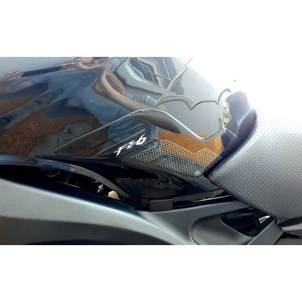 Resin 3D Tankaufkleber für Motorräder kompatibel Yamaha FZ6 Carbon