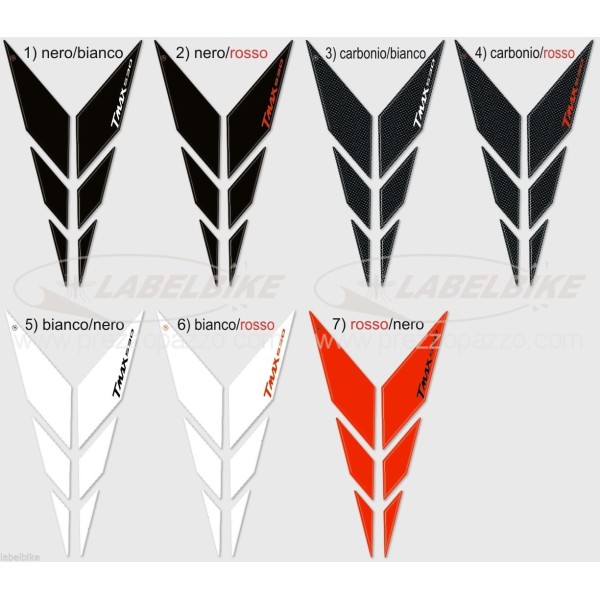3D ADHESIVES-stickers COMPATIBLE for YAMAHA TMAX 530 Y FRONT T MAX from 2015