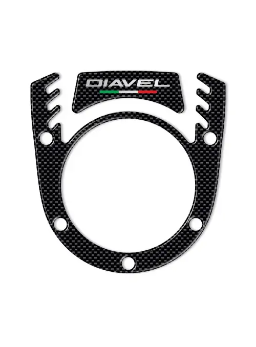 ADESIVO 3D BLOCCHETTO COPRI CHIAVE compatibile per MOTO DUCATI DIAVEL carbonio