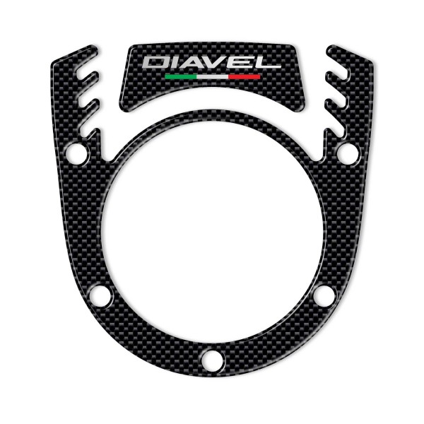 ADHESIVE 3D BLOCK KEY COVER συμβατό για MOTO DUCATI DIAVEL carbon