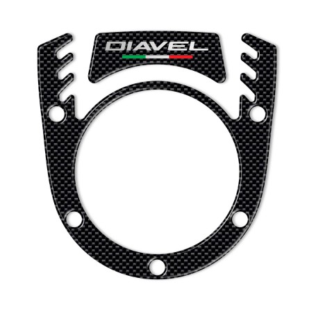 ADHESIVE 3D BLOCK KEY COVER συμβατό για MOTO DUCATI DIAVEL carbon