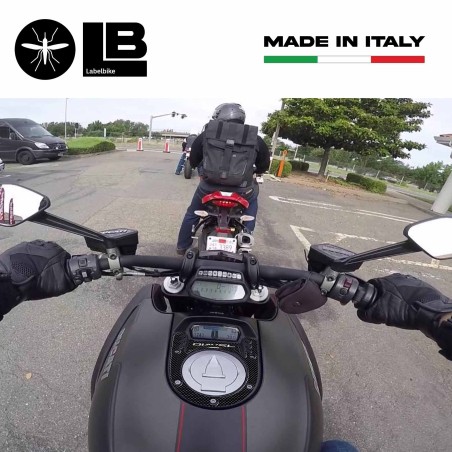 ADHESIVE 3D BLOCK KEY COVER compatible for MOTO DUCATI DIAVEL carbon