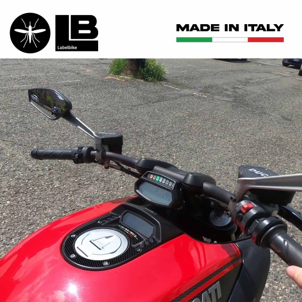 ADHESIVE 3D BLOCK KEY COVER compatible for MOTO DUCATI DIAVEL carbon