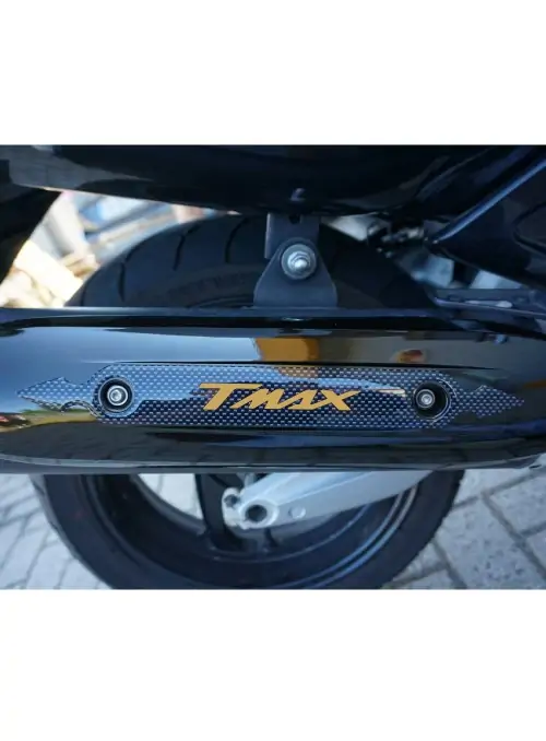 Adesivo 3D Ergal Protezione Marmitta Scarico Per Yamaha Tmax 500-530 Dal 2008-16