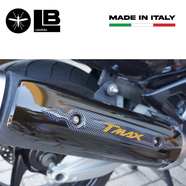 Protection de silencieux d'échappement 3D Ergal Adhésif Pour Yamaha Tmax 500-530 A partir de 2008-16