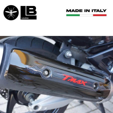 Adhesivo 3D Ergal Escape Silenciador Protección Para Yamaha Tmax 500-530 A partir de 2008-16