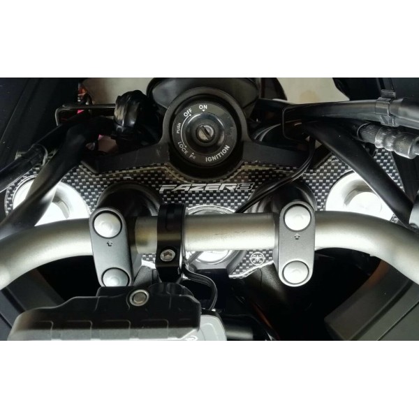 3D GEL ADHESIVE για ΠΛΑΚΑ ΤΙΜΟΝΙΟΥ συμβατή για YAMAHA FAZER 8 2010-2016 MOTORBIKE