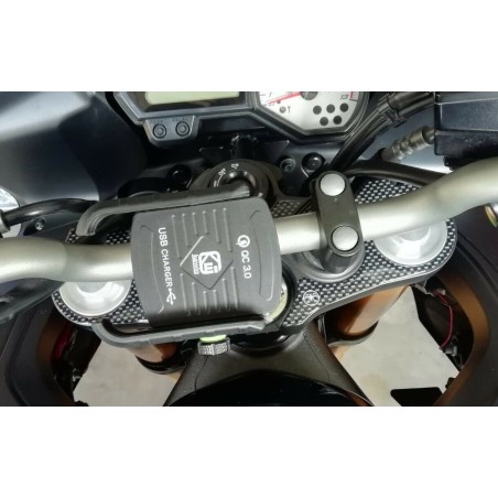 3D GEL ADHESIVE για ΠΛΑΚΑ ΤΙΜΟΝΙΟΥ συμβατή για YAMAHA FAZER 8 2010-2016 MOTORBIKE