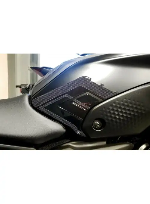 Adesivi 3D protezioni laterali serbatoio moto compatibili Yamaha MT-07 dal 2021
