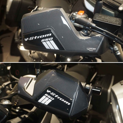 Stickers 3D Handguards motorbike compatible with Suzuki V-Strom 650 2017-2025