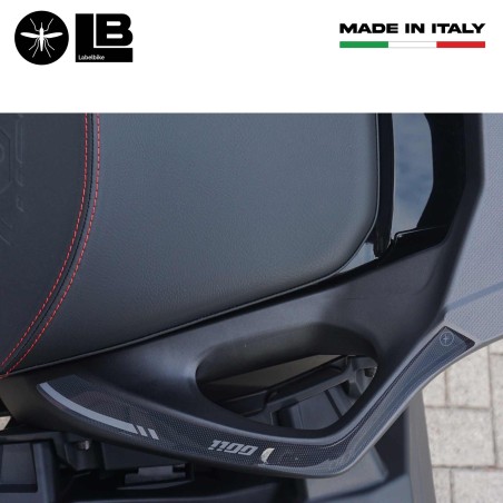 Aufkleber Griffschützer mit Top Box kompatibel mit Honda Nt1100 2022-23