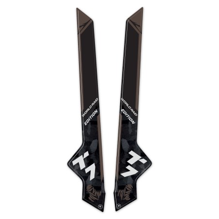 Protège volant adhésif compatible avec Yamaha Tenere 700 World Raid - Noir