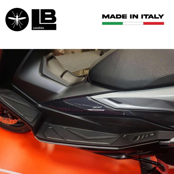 3D Resin Stickers Boomerang side protectors compatible with Honda Forza 300