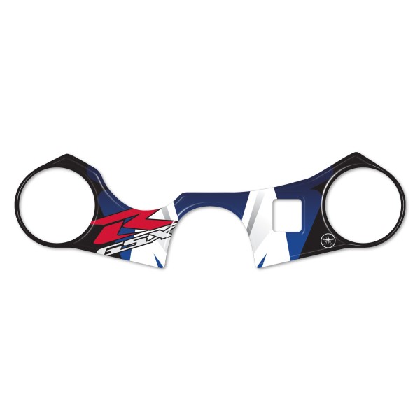 ADHESIVO 3D GSXR PROTECCIÓN DE PLACA DE DIRECCIÓN COMPATIBLE CON SUZUKI GSX-R 2006-16 Azul