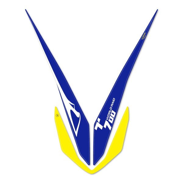 3D High wing sticker compatible with Yamaha Tenere 700 World Raid - Blue
