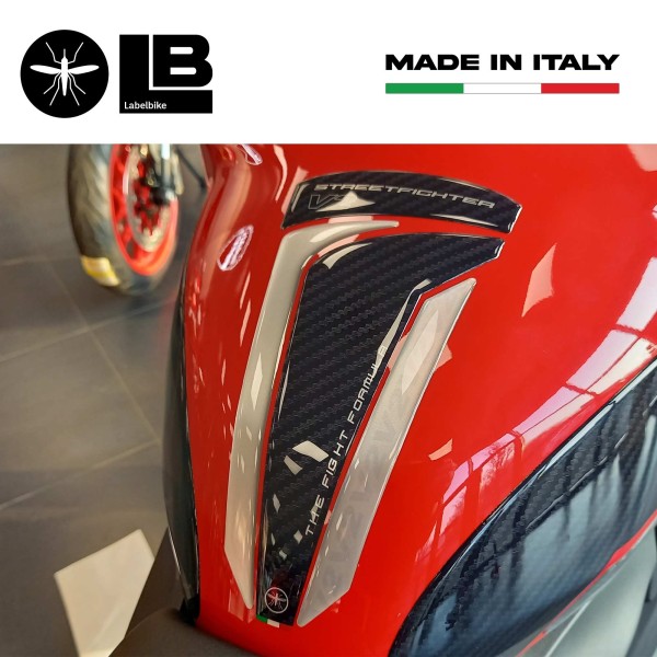 3D Tank Guard Sticker compatible with Ducati Streetfighter V2 2022-2024