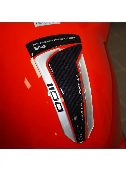 Adesivo 3D Paraserbatoio compatibile con Ducati Streetfighter V4 2020-21