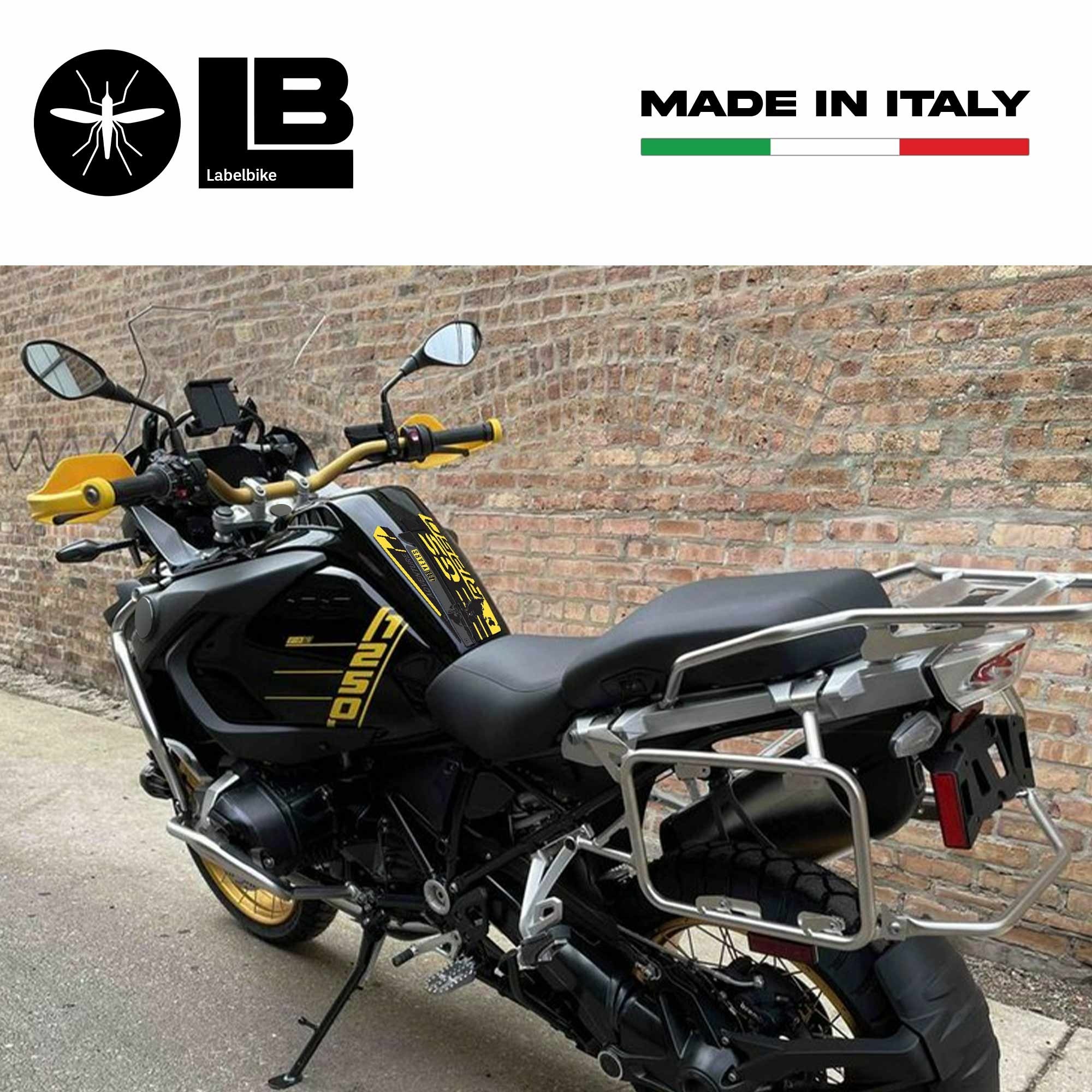 Maglietta BMW R 1250 GS ADV 40th Anniversary - T-Shirt Uomo 100% Cotone, Stampa Digitale, Made In Italy