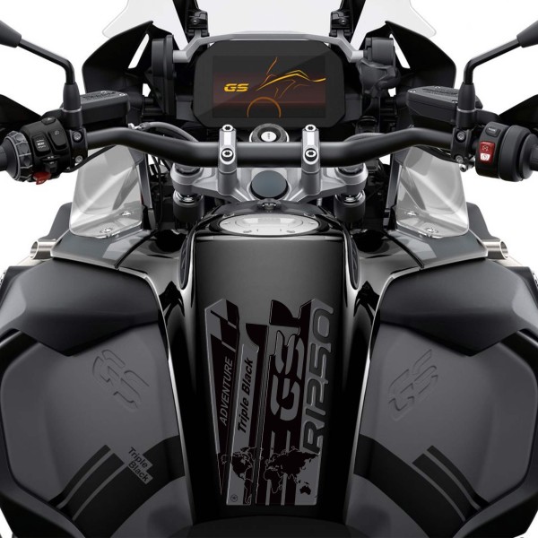 Αυτοκόλλητο 3D Tank Guard συμβατό με τη μοτοσικλέτα BMW R 1250 GS ADV Triple Black