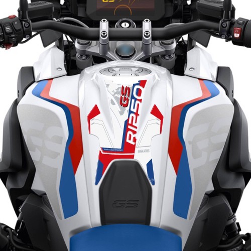 3D Tank Guard Sticker compatible with BMW R 1250 GS Rallye motorbike 2021-2023