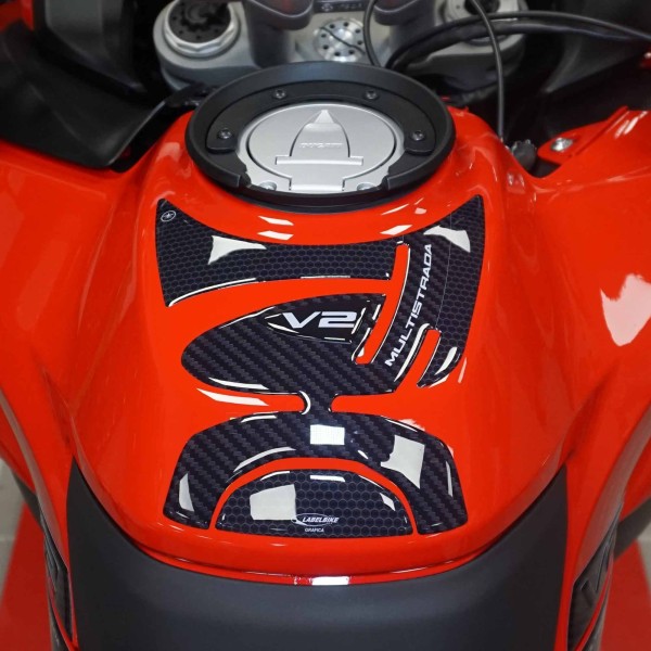 Αυτοκόλλητο 3D Tank Guard συμβατό με μοτοσικλέτα Ducati Multistrada V2 950 2022