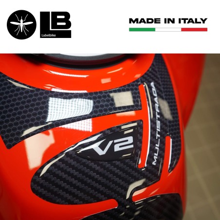 Αυτοκόλλητο 3D Tank Guard συμβατό με μοτοσικλέτα Ducati Multistrada V2 950 2022