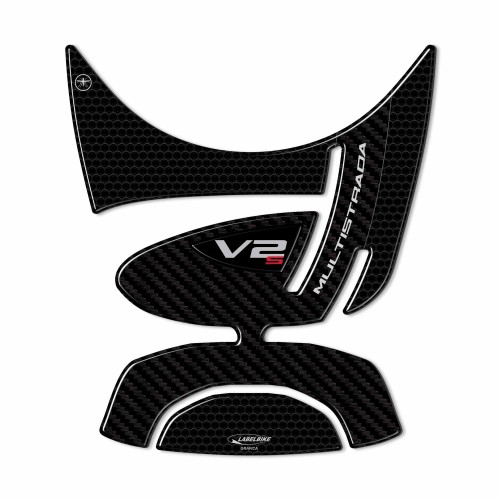 3D Tank Guard sticker compatible with Ducati Multistrada V2s 950 motorbike 2022 2