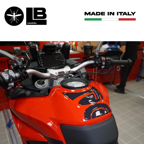 3D Tank Guard sticker compatible with Ducati Multistrada V2s 950 motorbike 2022
